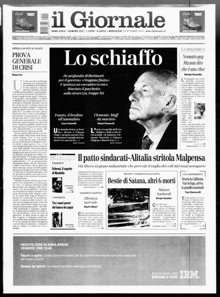 Il giornale : quotidiano del mattino